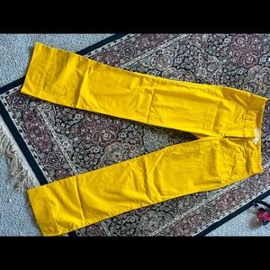 J Crew Yellow Chinos